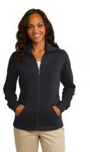 Port Authority Ladies Slub Fleece Full-Zip Jacket